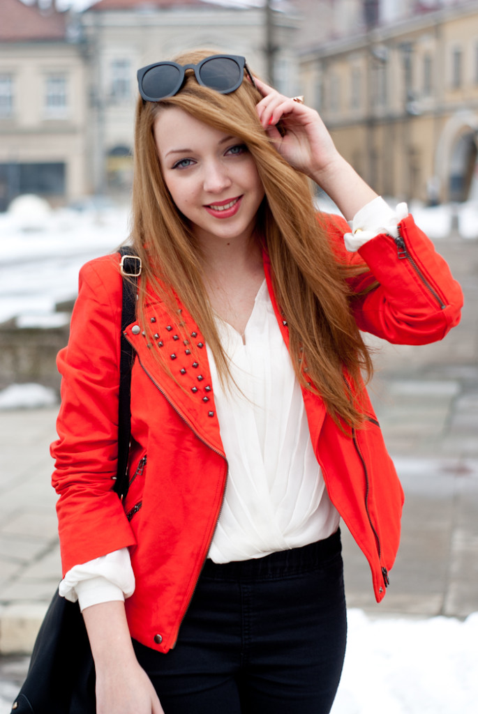 Red jacket