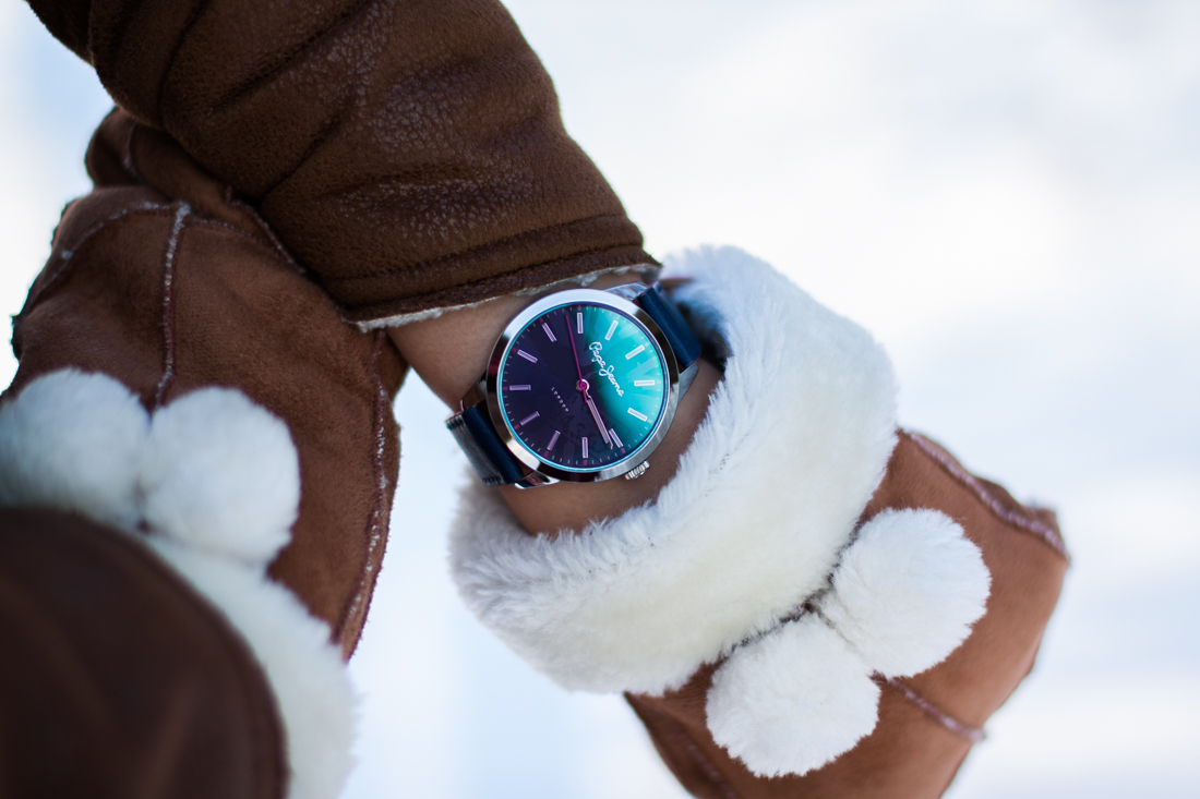 granatowy zegarek pepe jeans