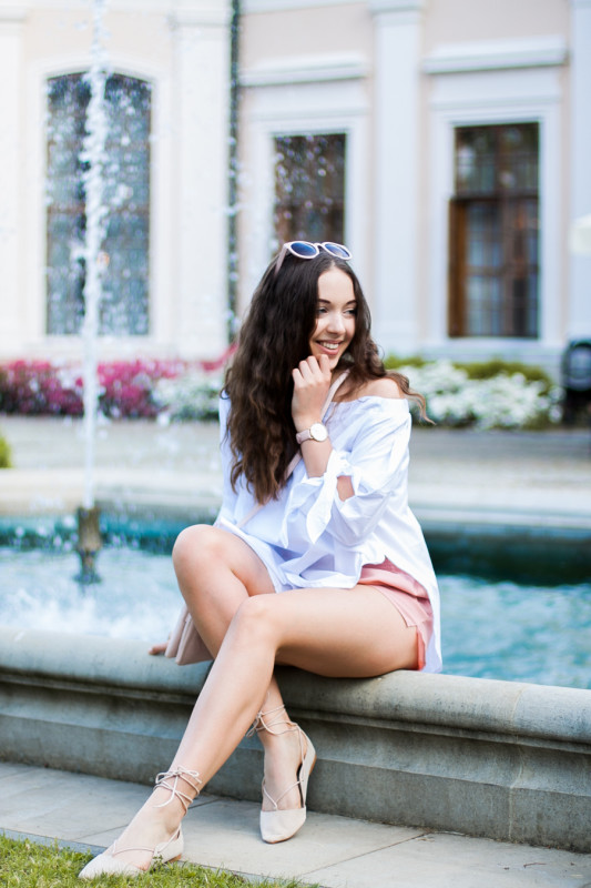 Balerinki baleriny wiązane stylizacja