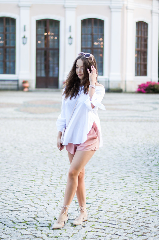 Balerinki baleriny wiązane stylizacja