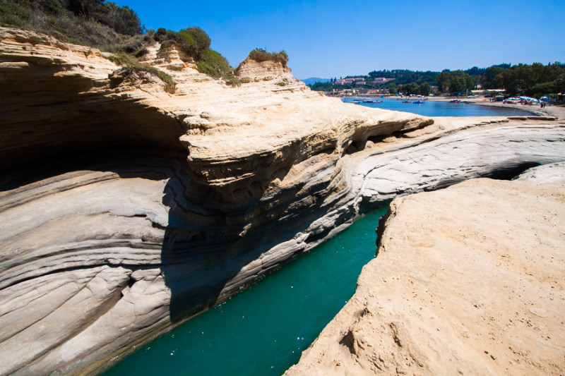 Kanał Miłości Canal D'Amour Korfu Grecja