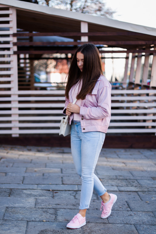 Buty reebok classic pastelowe różowe