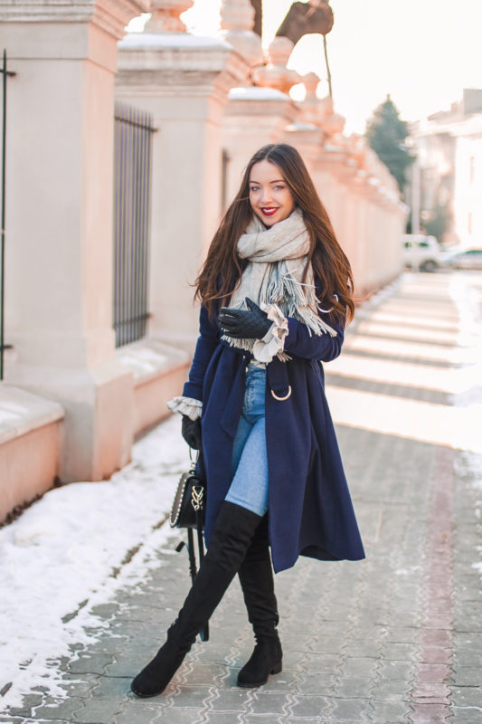 długie czarne kozaki