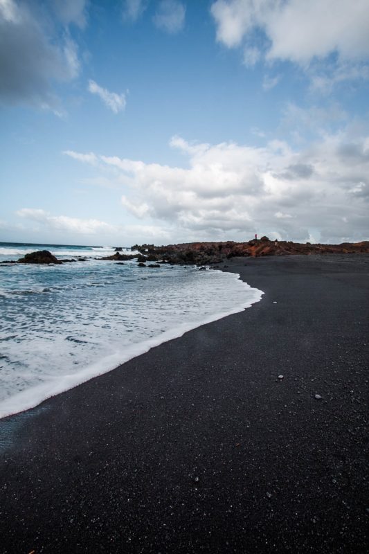 czarna plaża na lanzarote