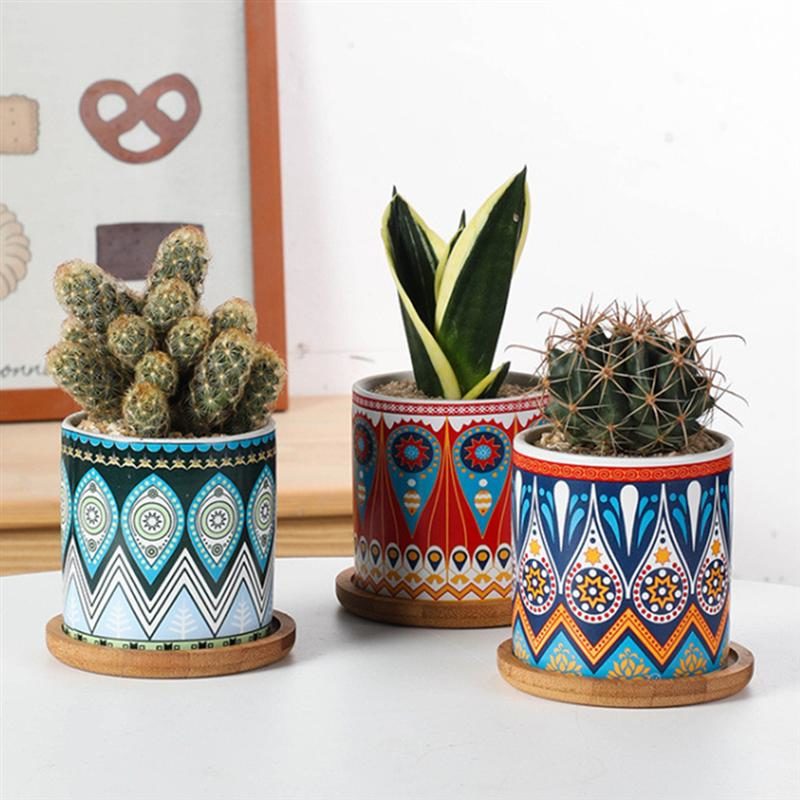 doniczki azteckie wzory