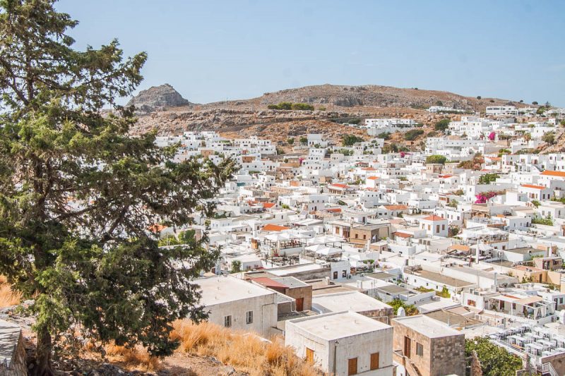 białe miasto lindos